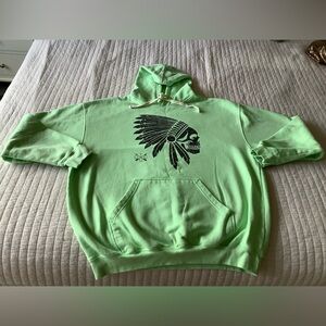 Vans Bright Green Graphic Hoodie Size 2X